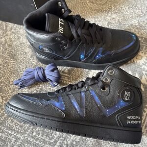Drifts Women's Night Sneaker, Black & Blue, 6.5 US Medium NEW IN BOX